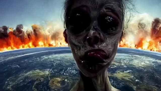 DALL-E AI thinks the last selfie on Earth would look like this.