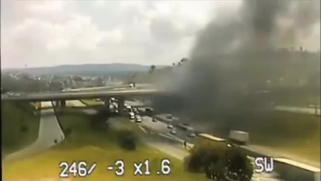 Video shows helicopter crash