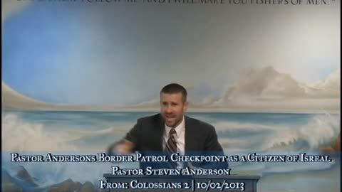 Pastor Andersons Border Control Checkpoint as a Citizen of Israel