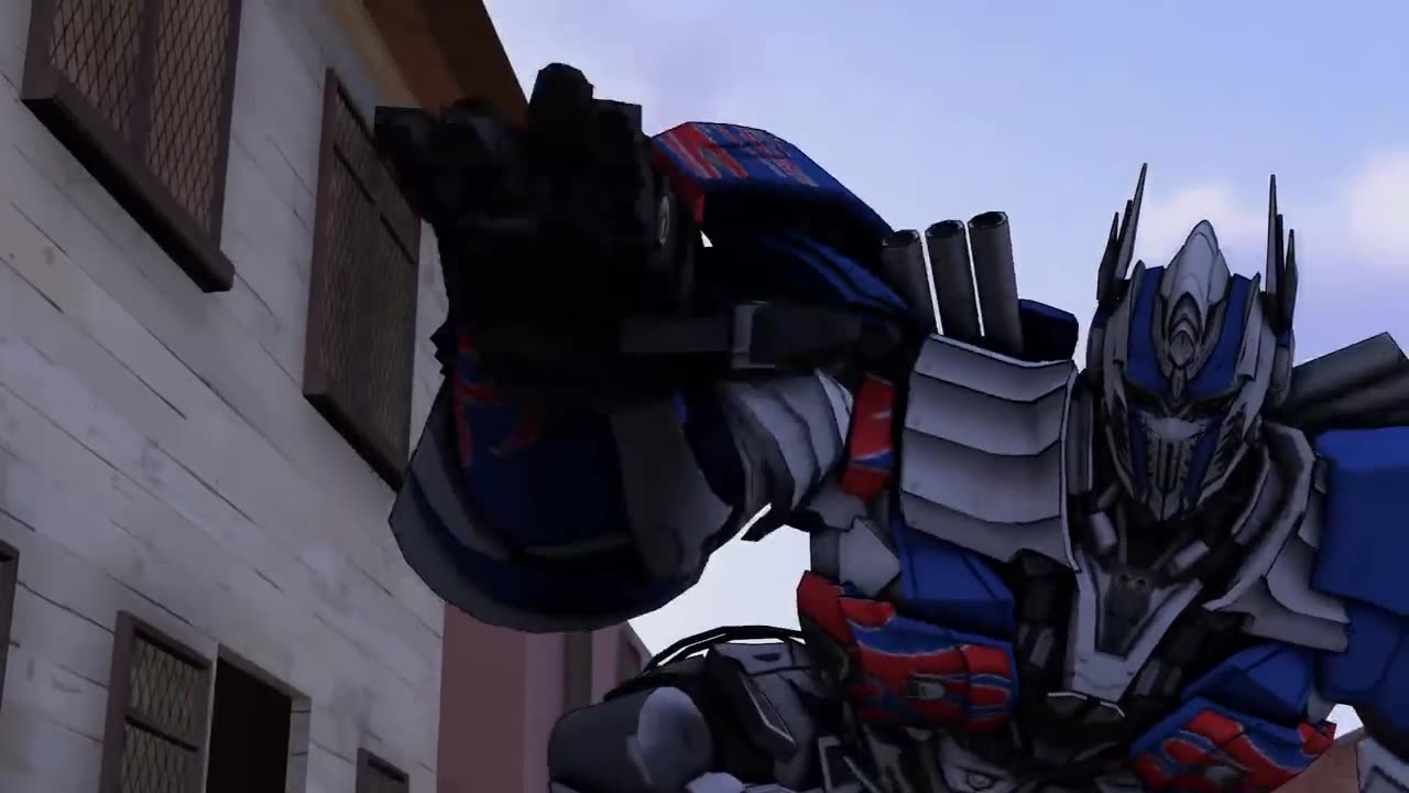 Transformers Battle Bumblebee Bee and Optimus Prime v Megatron
