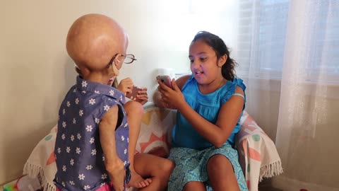 Adalia Rose Presents Humorous Birthday Skit 