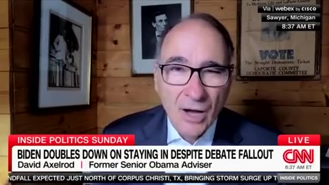 David Axelrod: "Biden *non* vincerà questa corsa