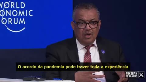 Na reunião do WEF dizem agora que os países têm de assinar o tratado de pandemia...