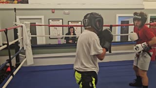 Joey sparring Eddie 3. 10/8/24