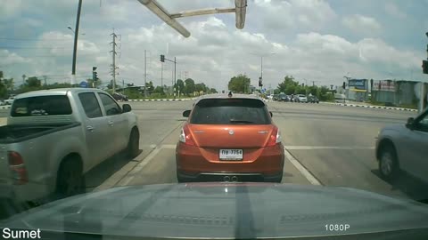 Truck Runs a Red Light