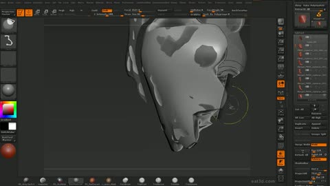 The tool Application of ZBrush