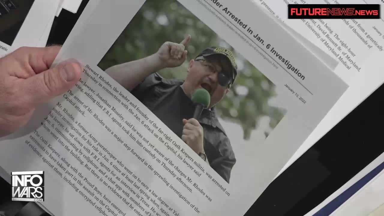 BREAKING: Oathkeepers Founder Stewart Rhodes Arrested in Jan 6th Investigation