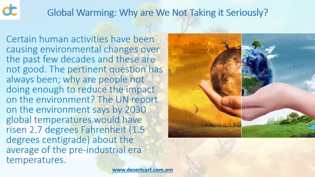Global Warming: Why are We Not Taking it Seriously?