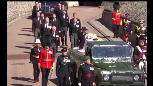 Felipe the Prince. Guillermo and Enrique are present again for their grandmother's burial.