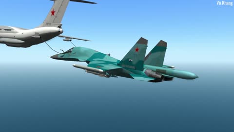 Su-34 Fullback fighter bomber air refueling | Lockon: Flaming Cliffs 2