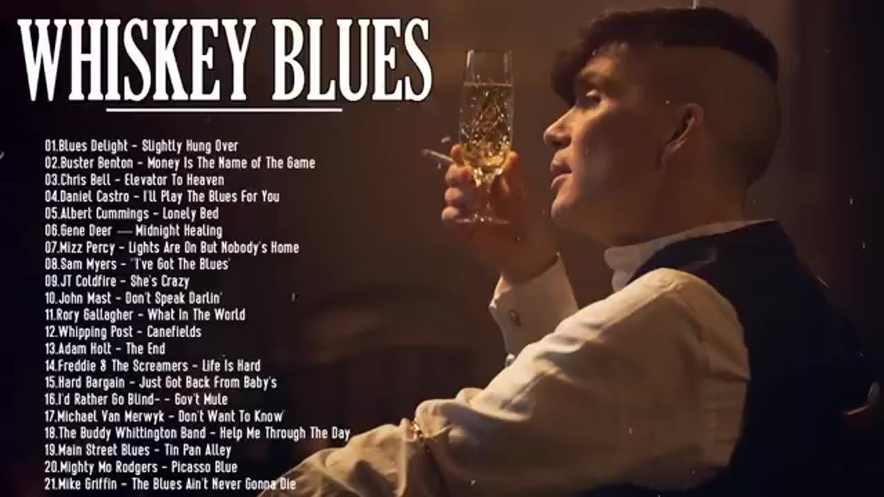 Relaxing Whiskey Blues Music | Best Of Slow Blues /Rock Ballads | Fantastic Electric Guitar Blues.