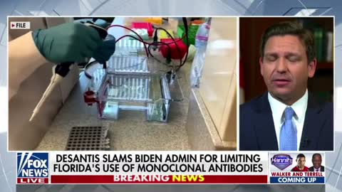 Gov. DeSantis discusses Biden taking control of the monoclonal antibody supply