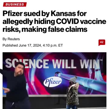 Pfizer sued by Kansas for allegedly hiding COVID vaccine risks, making false claims