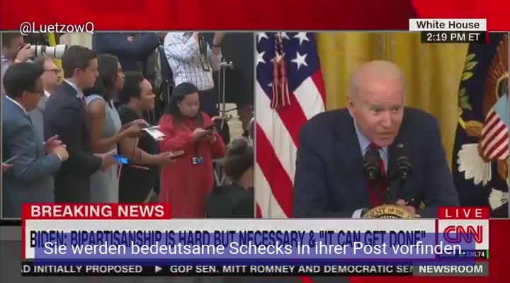 Joe Biden flüstert