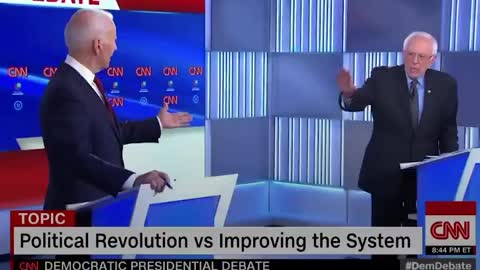 Whoa whoa whoa. Bernie catches Joe Biden in a lie