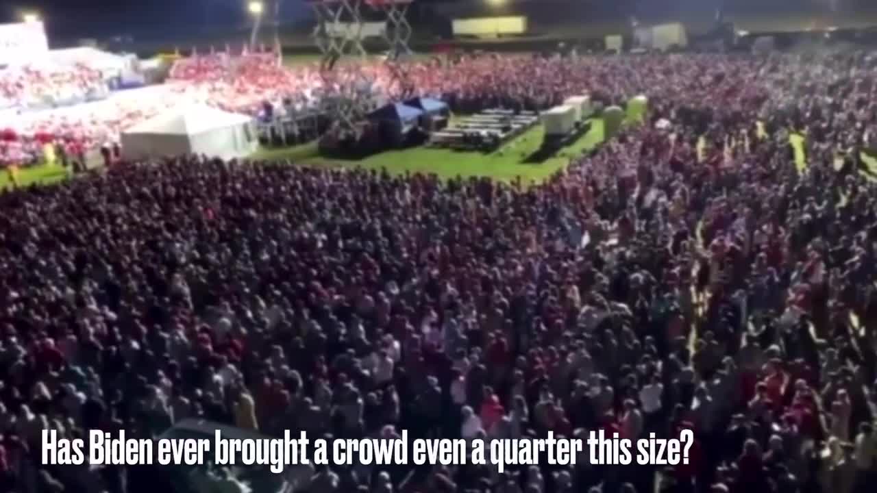 Trump Won. Look at his crowds.