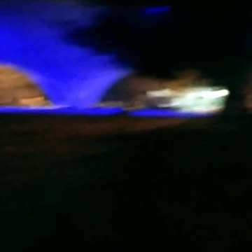 El Hongo iluminado de azul - Tacuarembó, Uruguay (15/08/2024)