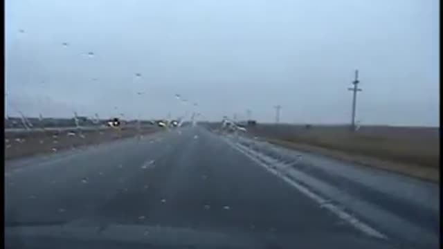 Kansas Highway Patrol trooper narrowly avoids head-on collision with semi