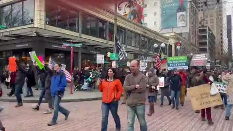 Seattle rallied against the mandates today.