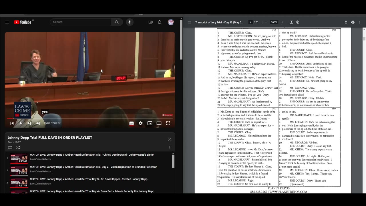 Couples react: Depp vs Heard transcripts of the trial day 12 (part 1)