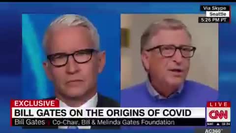 Anderson Cooper and Bill Gates 2021