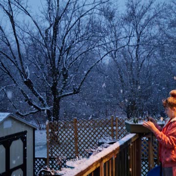 Snowing snow finally COOLEEMEE, NC