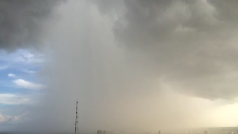 Amazing rain fall