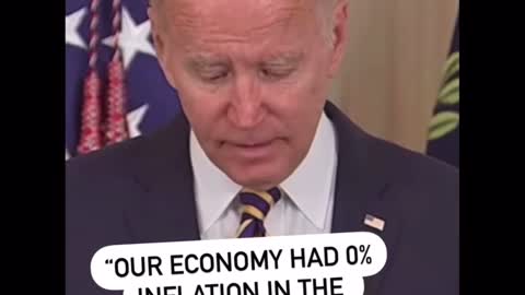 Joe Biden says the inflation rate for July was 0% It was an incredible 8.5% He belongs in a home