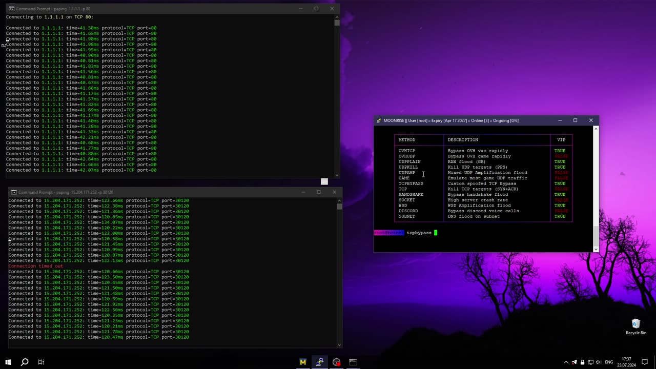 MoonriseC2 Vs Big FIVEM server | BEST C2/BOTNET 2024 | BEST BYPASSES