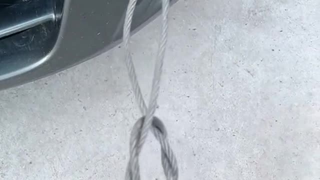 Trailer rope fancy tying method