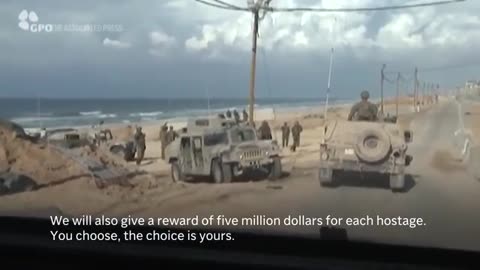 Netanyahu visits Gaza, offers $5 million reward to Palestinians who free Israeli