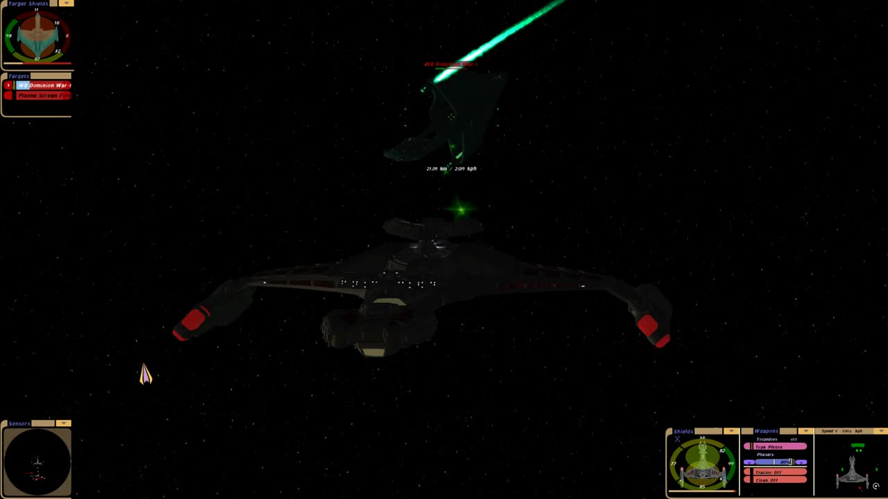 Lints Vor'Cha Class vs. LC Dominion War Era Warbird