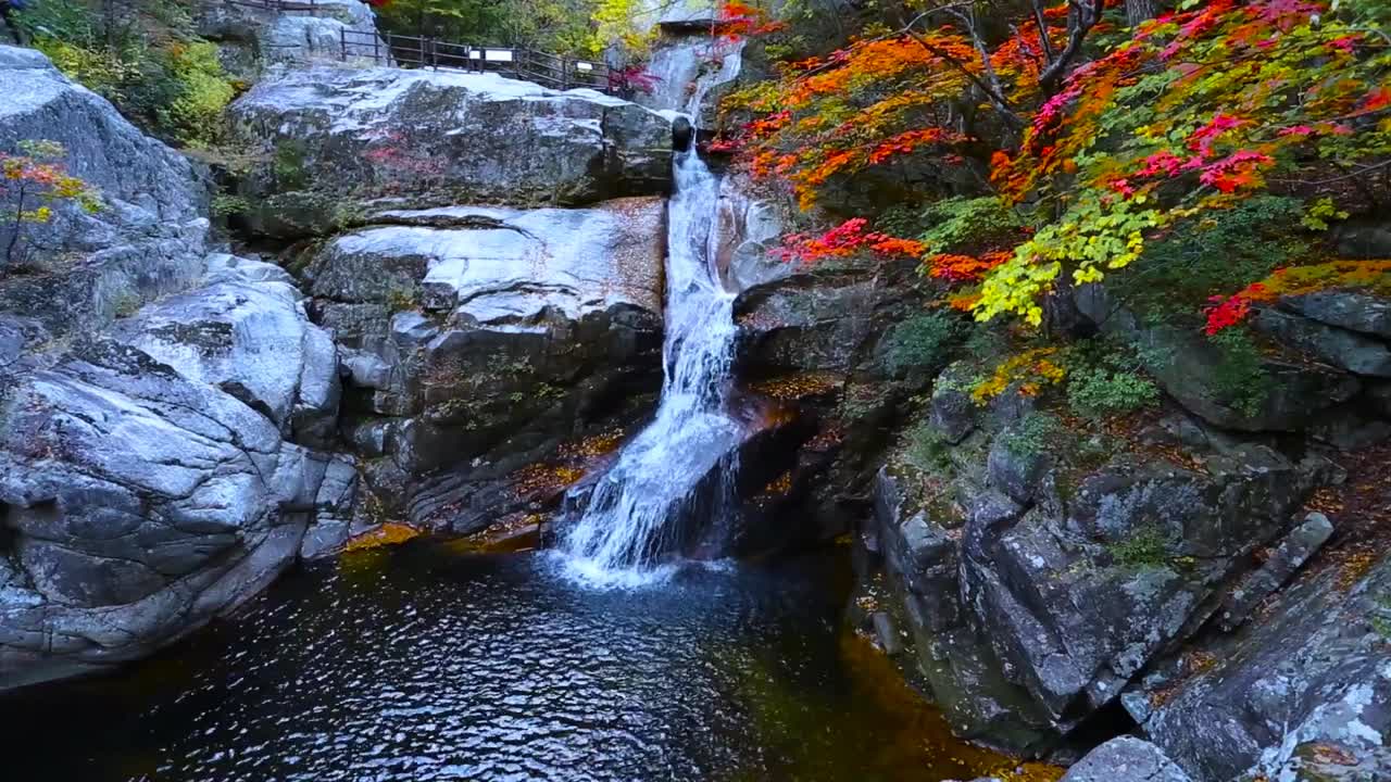 Relaxing music with natural landscapes and beautiful waterfalls helps with sleep and stress