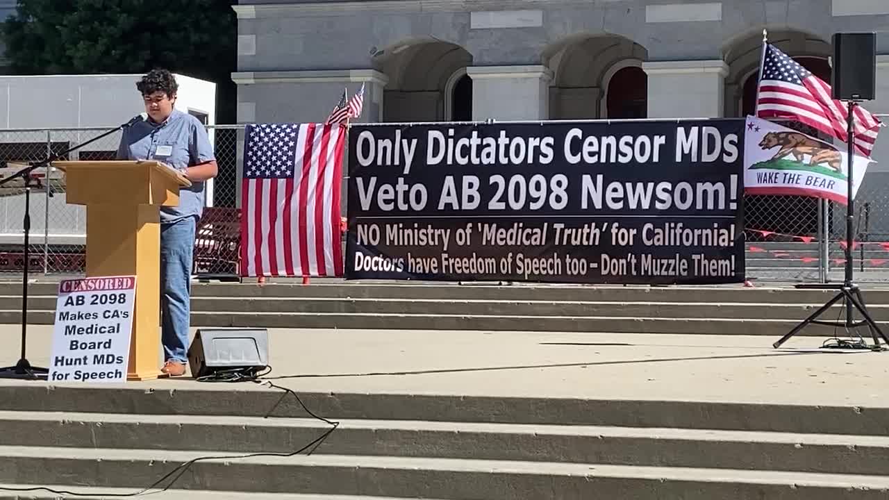 Max Bonilla Speaks up for your rights At the fos rally in sac