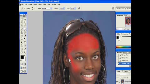 Changing Face Color (Photoshop)