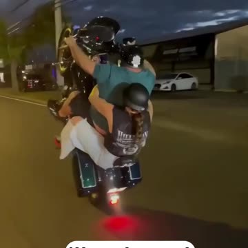 Risky but adventurous bike ride