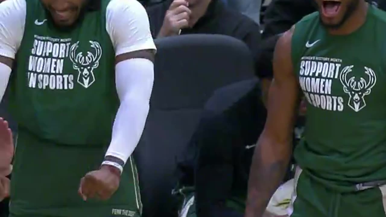 Giannis Antetokounmpo Dominates: 30 PTS & 19 REB! Bucks Bench Erupts