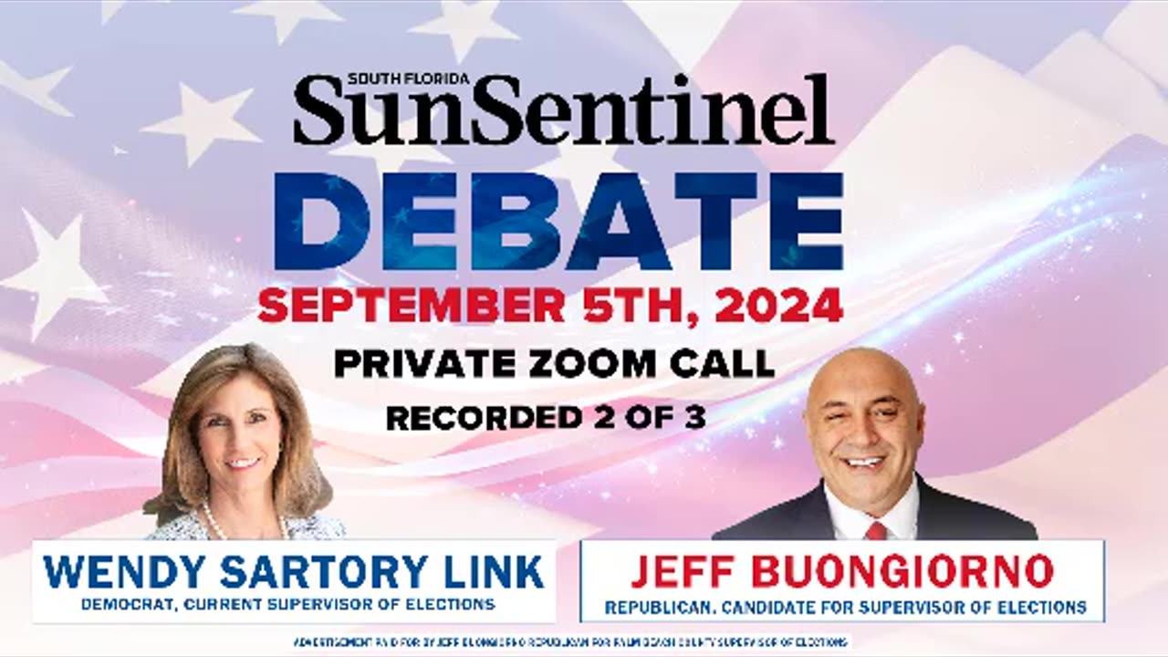 Sun- Sentinel Debate Sept 5, 2024 Buongiorno and Link