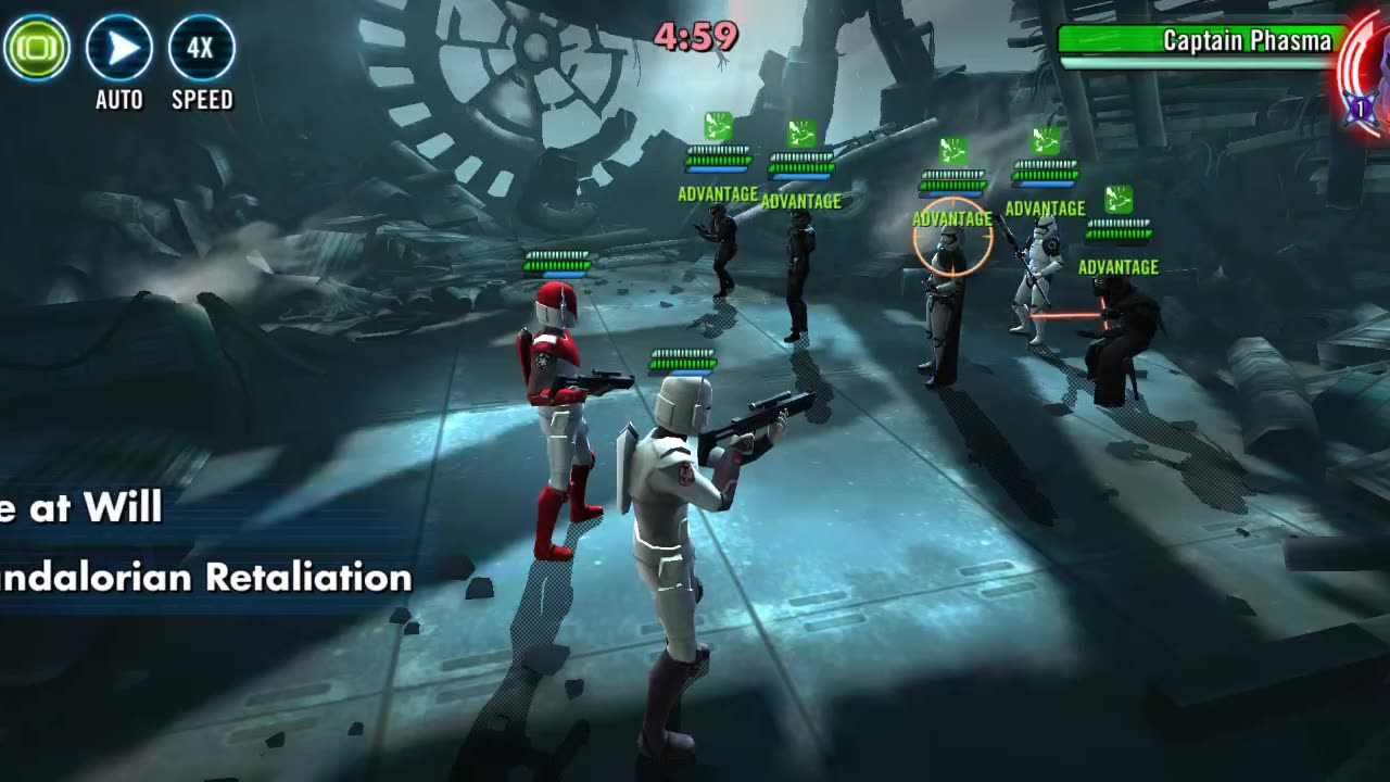 SWGOH - Capt Phasma/ TIE Pilot omi Counter - Gar/ISC - Grand Arena