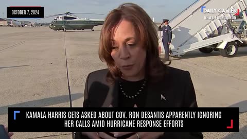 Harris Gets Asked About DeSantis Apparently Ignoring Her Calls Amid Hurricane Response Efforts