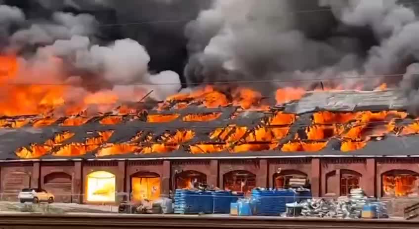 In Madison, Illinois, there was a massive fire at a garbage processing plant