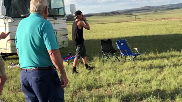 Grampee gives instructions on loading the Cannon