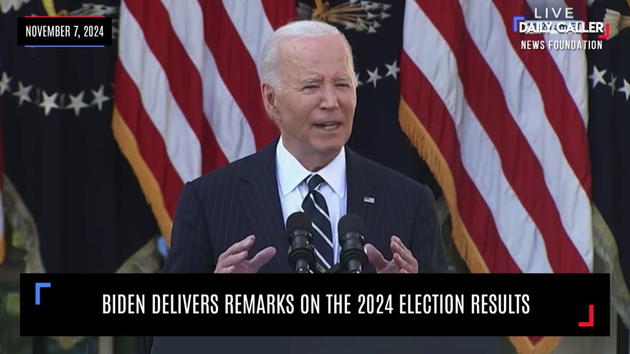 Biden Delivers Remarks On The 2024 Election Results