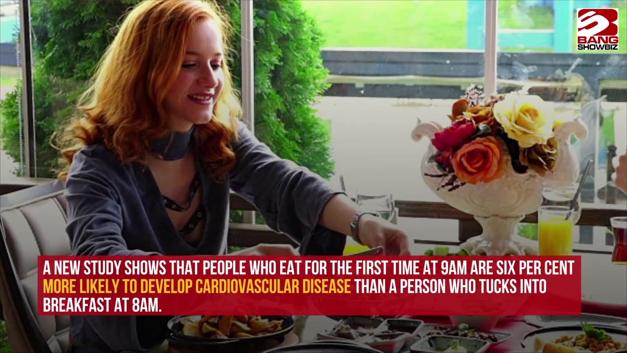 Eating breakfast and dinner an hour earlier cuts the risk of a heart attack or stroke