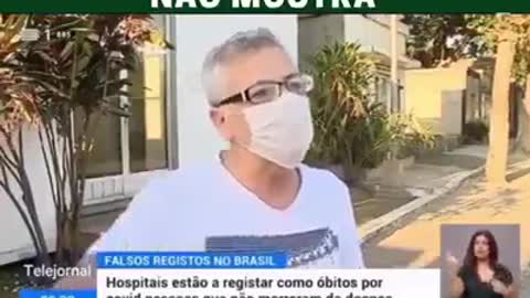TV portuguesa relata fraude da covid no brasil