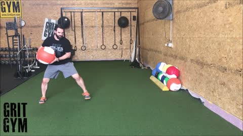 MB Lateral Hip Toss+Shuffle