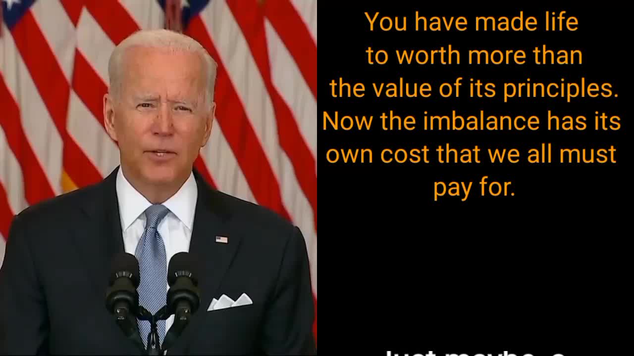 President Biden addresses the nation after Afghanistan falls to Taliban