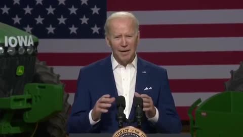 A bird pooped on Biden during an inflation speech in Iowa.