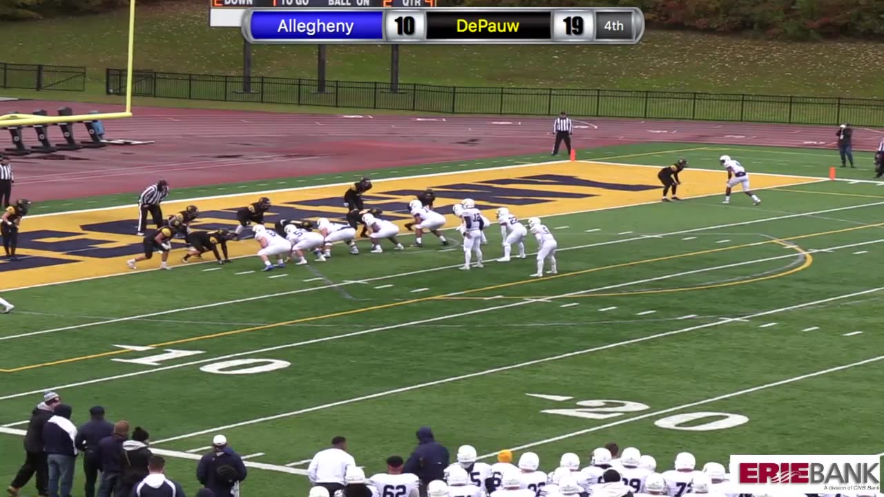 October 27, 2018 - NCAC Football: DePauw-Allegheny Highlights