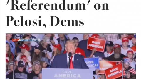 Trump Declares Midterms Referendum on Pelosi, Dems